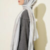 Vera Series Bamboo Crinkle Shawl Grey - Image 3