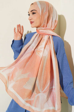 Alternative view of Vera Series Bamboo Crinkle Shawl Latte
