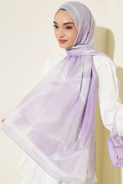 Alternative view of Vera Series Bamboo Crinkle Shawl Lilac