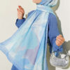 Vera Series Bamboo Crinkle Shawl Blue - immagine 2