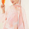 Vera Series Bamboo Crinkle Shawl Salmon - Image 2