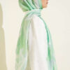 Vera Series Bamboo Crinkle Shawl Aqua Green - immagine 3