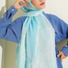 Vera Series Bamboo Crinkle Shawl Turquoise - Afbeelding 2