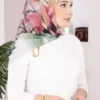 Vintage Rose Pattern Scarf Series Emerald