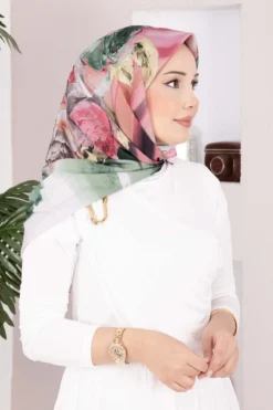 Vintage Rose Pattern Scarf Series Emerald