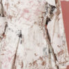 Ruffled Patterned Tie-String Dress Stone – Bild 4