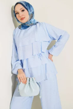Alternative view of Two-Piece Set Ice Blue