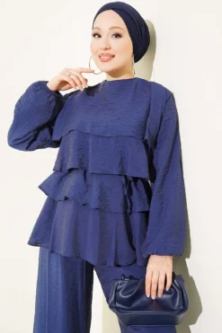 Alternative view of Two-Piece Set Navy Blue