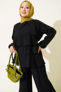 Alternative view of Two-Piece Set Black