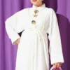 Star Accessory Long Tunic Two-Piece Set Ecru - immagine 2