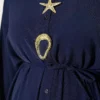 Star Accessory Long Tunic Two-Piece Set Navy Blue - immagine 4