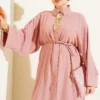 Star Accessory Long Tunic Two-Piece Set Powder Pink – Bild 2