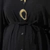 Star Accessory Long Tunic Two-Piece Set Black - immagine 4