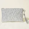 Star Stitch Zip-Up Bag Silver - Image 2