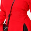 Side Slit Tunic with Ties Red – Bild 4