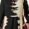 Patterned Dress with Neck Tie Rose Dust - Image 4