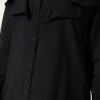 Ruffled Collar Cuffed Button-Up Shirt Black - Afbeelding 4