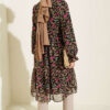 Ruffled Collar Detail Chiffon Tunic Latte - immagine 3