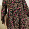 Ruffled Collar Detail Chiffon Tunic Latte - immagine 4