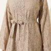 Ruffled Collar Lace Dress Beige - immagine 4