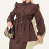 Two-Piece Set Brown - Image 2