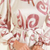 Ruffled Collar Dress with Ribbon Detail Rose Dust - Image 4