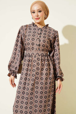 Alternative view of Ruffled Neckline Authentic Dress Powder Pink