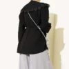 Shirt with Lace Neck and Cuffs Black - immagine 3
