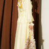 Ruffled Collar Brit Buttoned Two-Piece Set with Hem Edge Yellow - Image 3