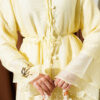 Ruffled Collar Brit Buttoned Two-Piece Set with Hem Edge Yellow - Image 4