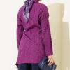 Side-Tied Vertical Striped Shirt Purple - Image 3