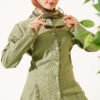 Side-Slit Tailored Shirt Hazel