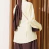 Side-Slit Tailored Shirt Yellow – Image 3