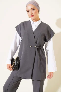 Alternative view of Side Tie Vest Set