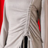 Side Drawstring Tunic Grey - immagine 4