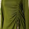 Side Drawstring Tunic Khaki – Image 3