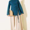 Side Drawstring Tunic Petrol – Image 2