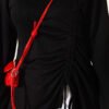 ⁦Side Drawstring Tunic Black⁩ - الصورة ⁦4⁩