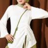 Side Drawstring Tunic Ecru