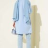 Side Slit Basic Tunic Baby Blue – Image 3