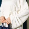 Side Slit Double Sleeve Tunic Ecru – Image 4