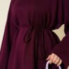 Side Slit Double Sleeve Tunic Plum – Image 4