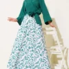 Buttoned Side Tied Short Shirt Emerald