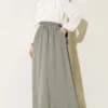 Basic French Terry Two-Piece Set with Side Pockets and Hem Edge Mint - immagine 2