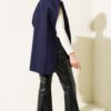 Side Snap Sweater Navy Blue - الصورة 3