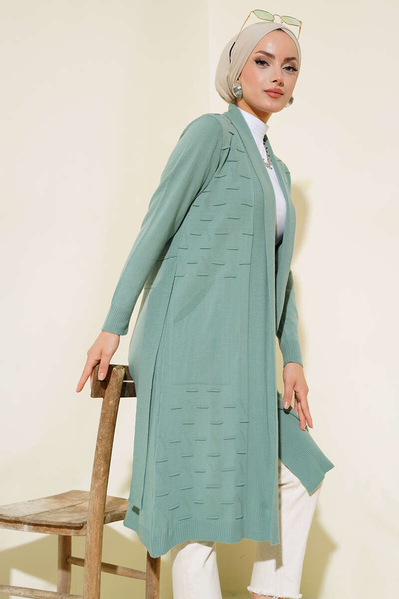 Side-Seamed Tied Cardigan Hazel