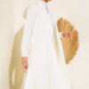 Side-Seamed Tied Cardigan Ecru - Image 2