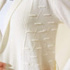 Side-Seamed Tied Cardigan Ecru - Image 4