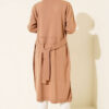 Side-Seamed Tied Cardigan Latte – Bild 3