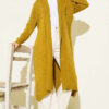 Side-Seamed Tied Cardigan Leaf Green - Image 2